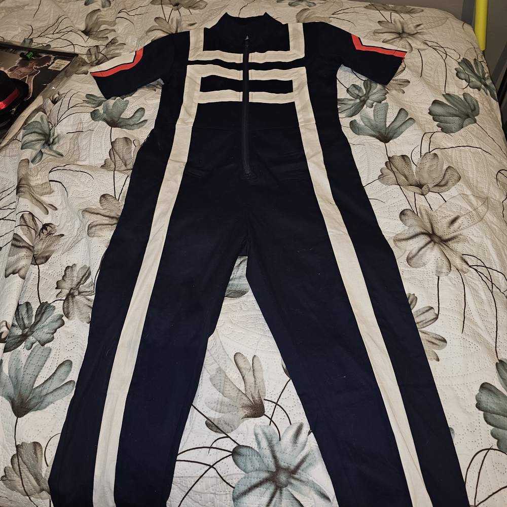 Deku Jumpsuit & Wig, Izuku Midoriya Costume, Anime